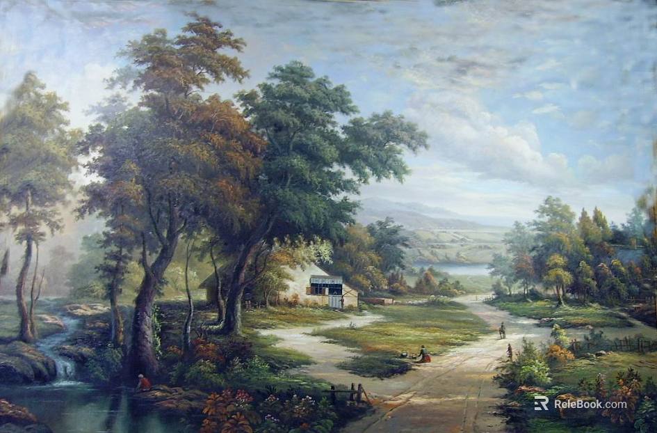 landscape painting texture