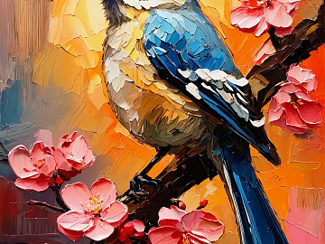 New Chinese Decorative Oil Painting texture (ID:ffach305946)