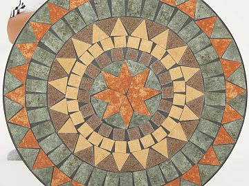 Retro Style Mosaic Desktop Decoration texture (ID:ffaeh488166)