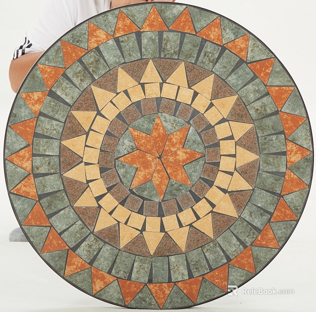 Retro Style Mosaic Desktop Decoration texture