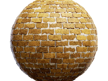 Brick wall PBR texture (ID:ffach269714)