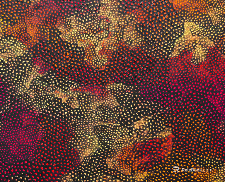 Yayoi Kusama Hanging Painting Art Painting texture