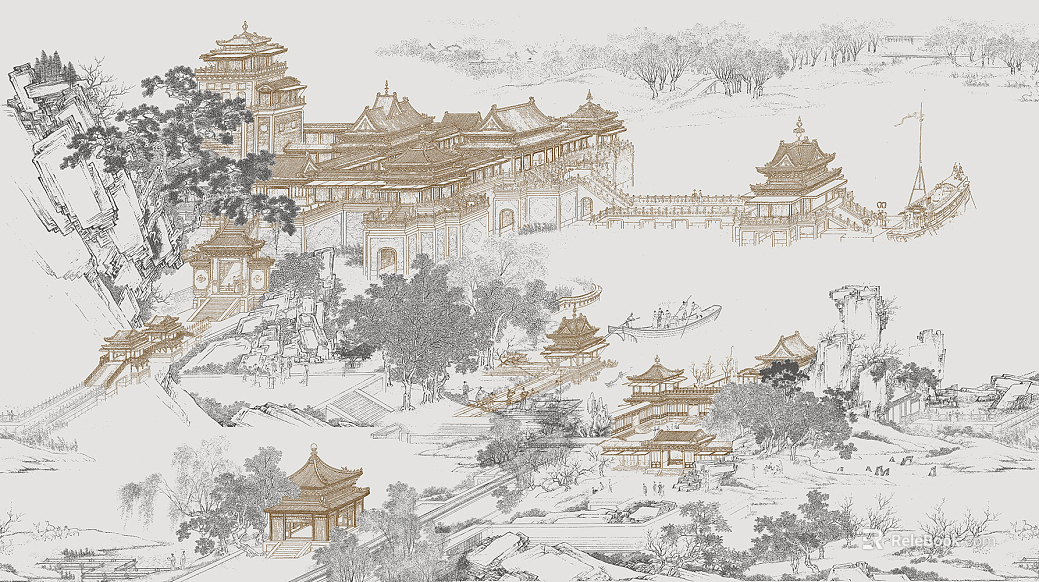 landscape painting texture
