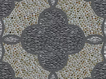 Pebble mosaic 3d model