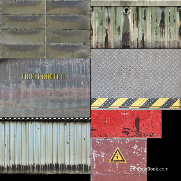 Industrial wind old sheet metal texture