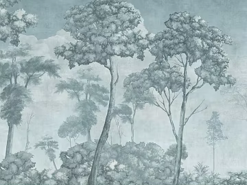 Tropical Forest Plant Mural texture (ID:ffach833928)