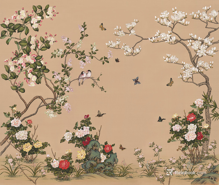 animal and plant pattern texture