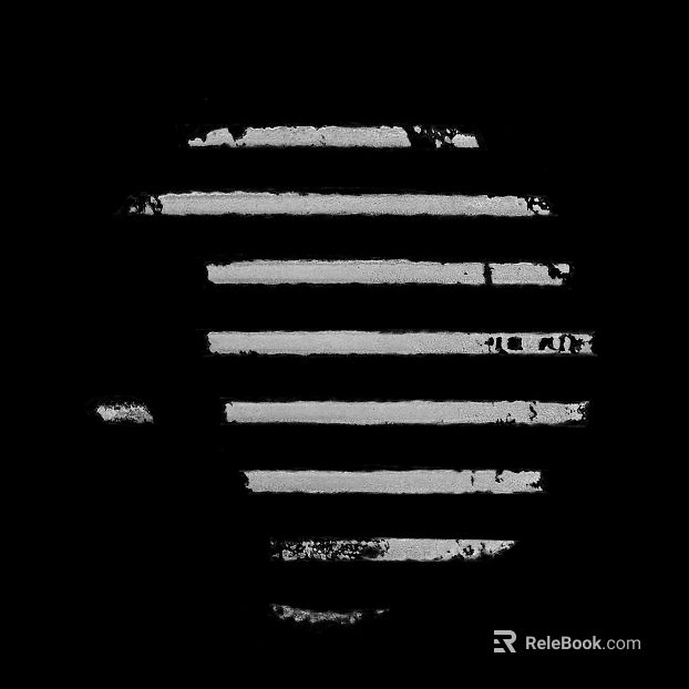 Black and White Striped Bump Map texture