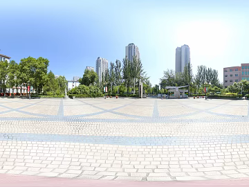 HDR City Leisure Square Panoramic View texture (ID:ffach500303)