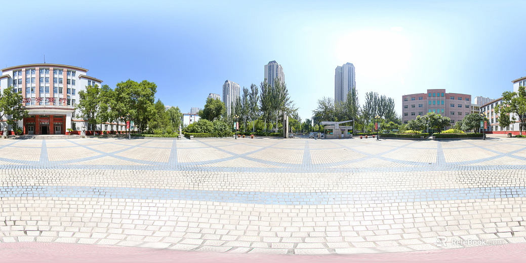 HDR City Leisure Square Panoramic View texture