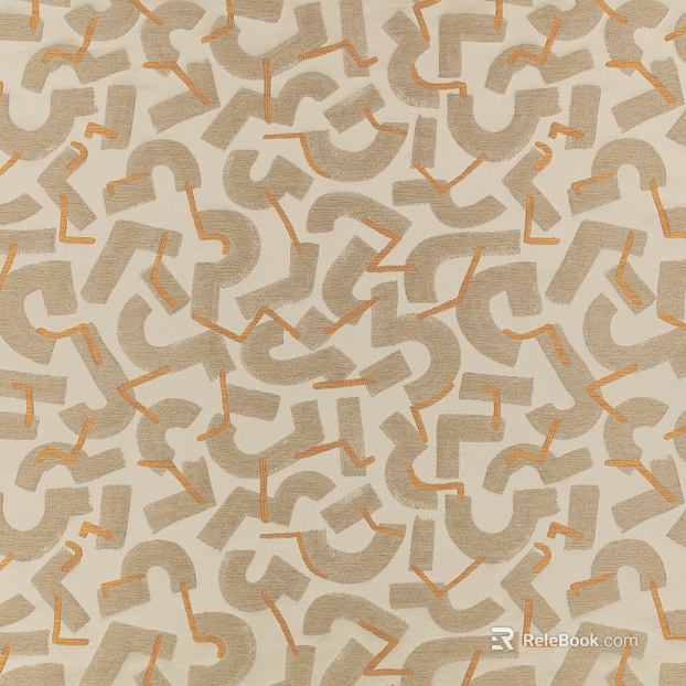 Rice apricot abstract geometric pattern fabric texture
