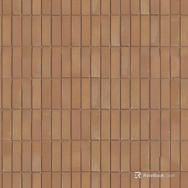 Warm Brown Strip Ceramic Mosaic Wall texture