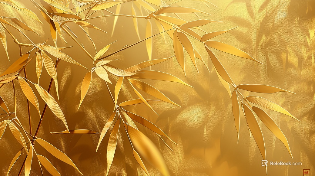 New Chinese bamboo background wall texture