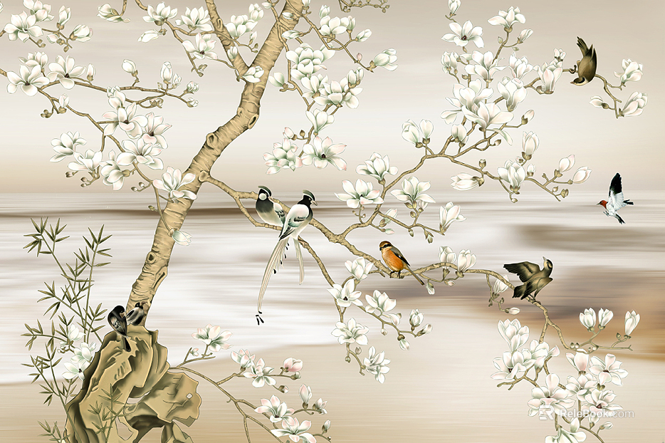 animal and plant pattern texture