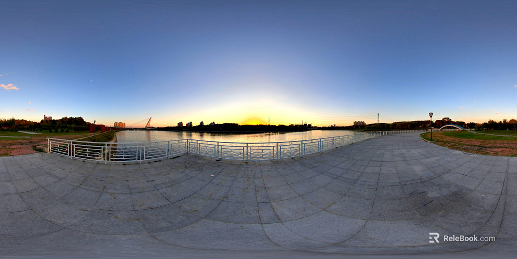 hdr lakeside park dusk sky texture