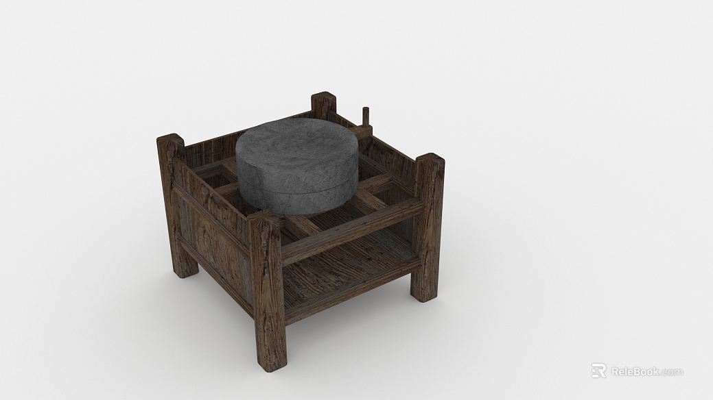 Retro old stone mill folk decoration texture