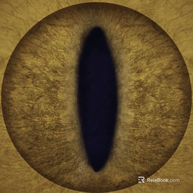 Tawny Animal Pupil Eye Pattern Map texture