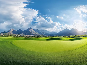 Blue Sky White Clouds Far Mountain HDR Panorama texture (ID:ffach946315)
