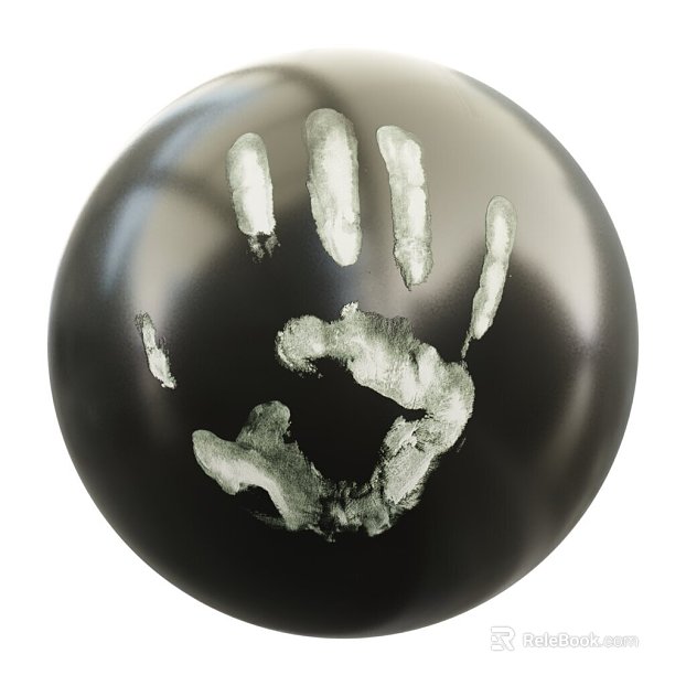 Handprint PBR texture