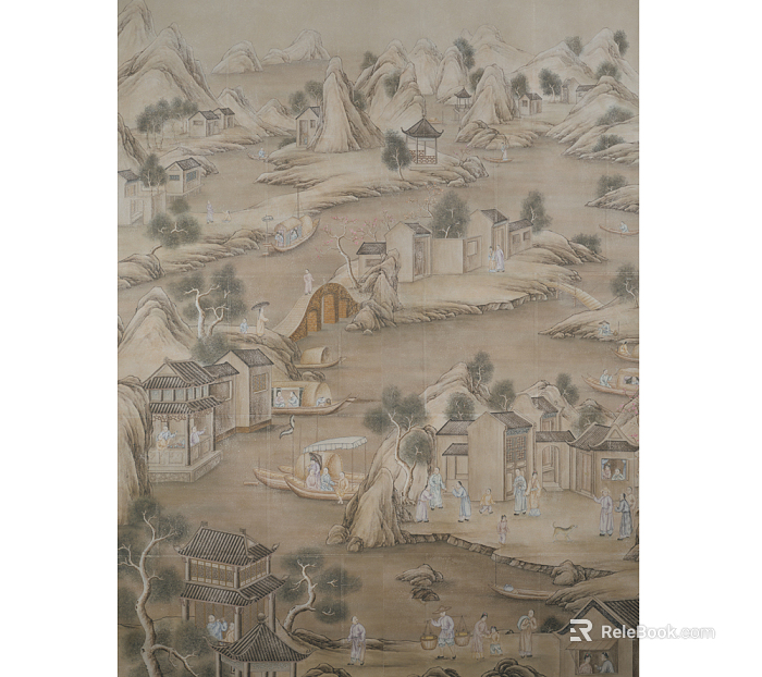 landscape painting texture