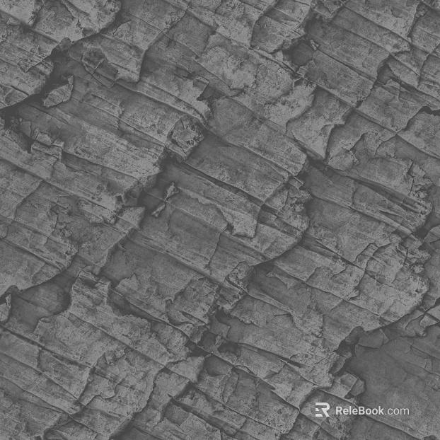 Dark gray bark wall decoration texture