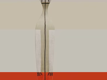 Abstract wind orange white wooden figure decoration texture (ID:ffaeh168966)