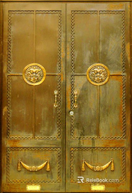 Metal door texture