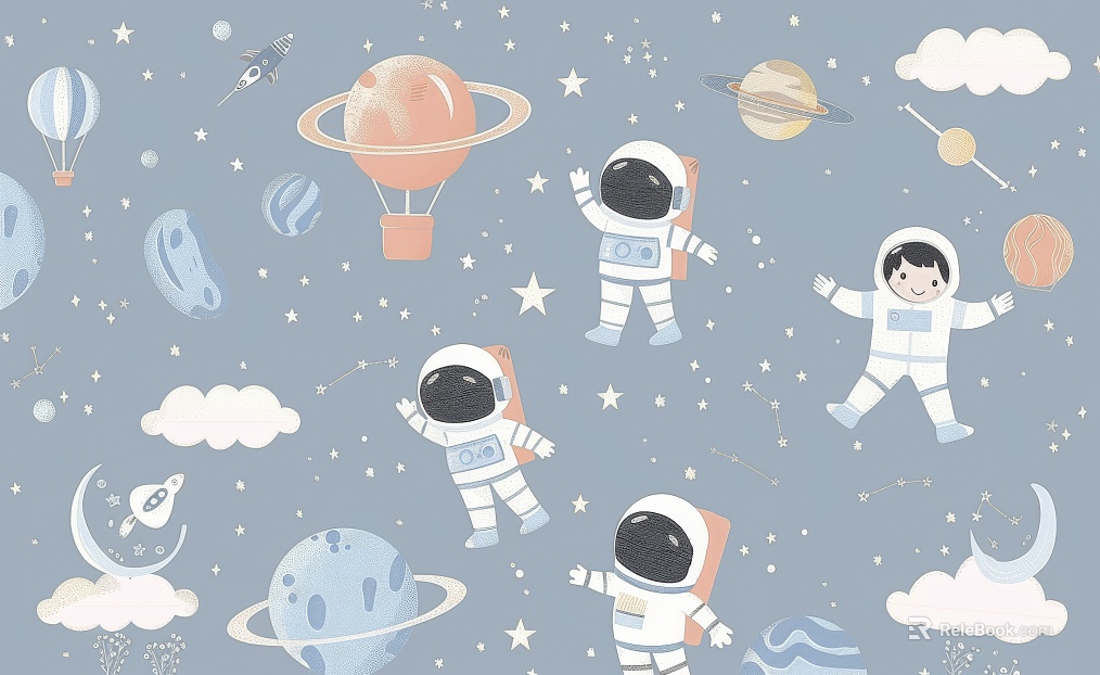 Children's Room Cartoon Wallpaper Mural texture