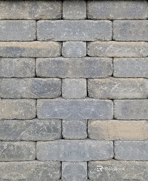 Green gray culture stone wall masonry texture