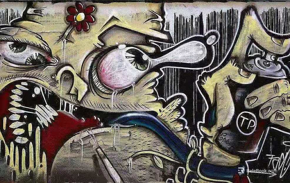 Wall painting texture