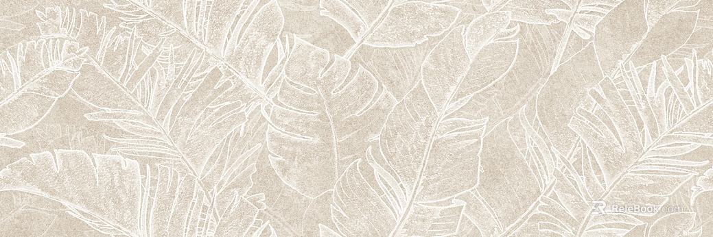 Light beige plant pattern wallpaper background wall texture