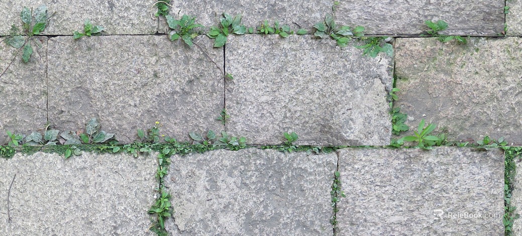 Stone-paved pavement texture