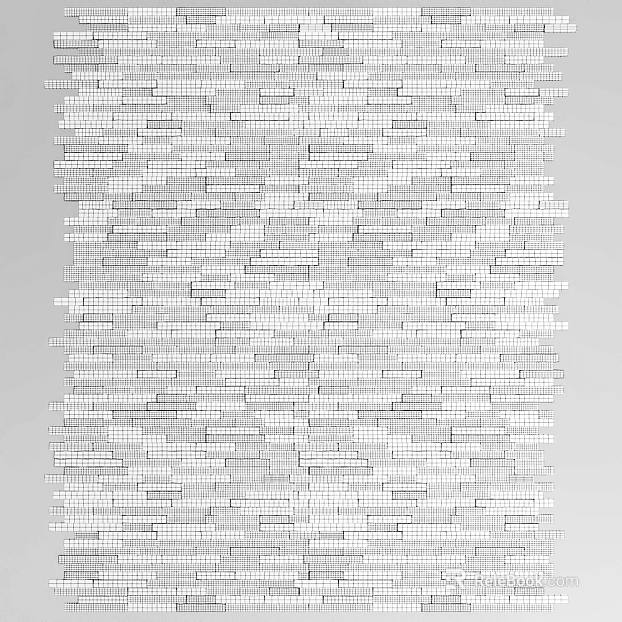 Black and white ceramic mosaic background wall texture