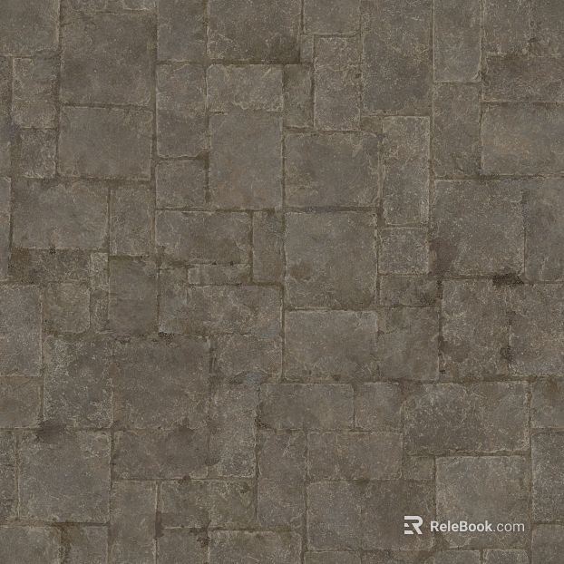 Dark gray stone brick outdoor pavement texture