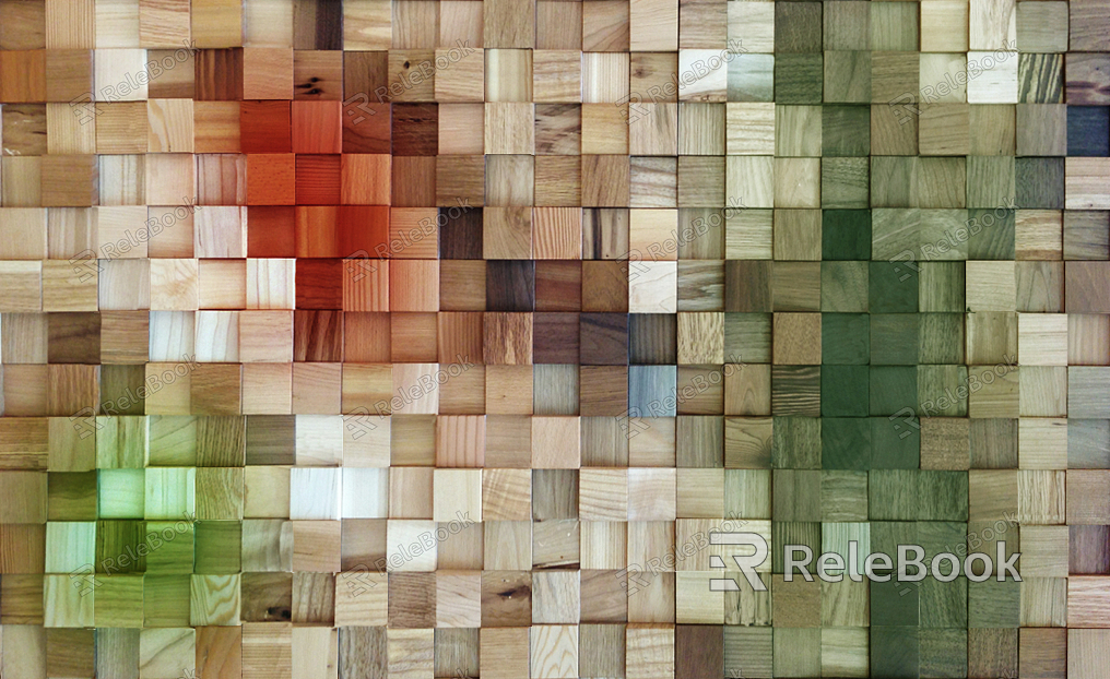 wood grain mosaic texture