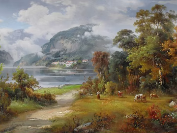 landscape painting texture (ID:ffajf6490)