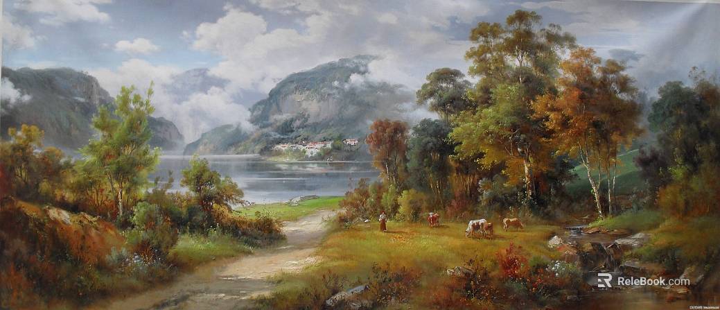 landscape painting texture