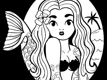 Tattoo black and white mask pattern texture pattern graphics (ID:ffach083184)