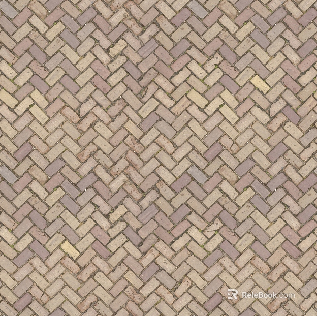 Brick pavement texture