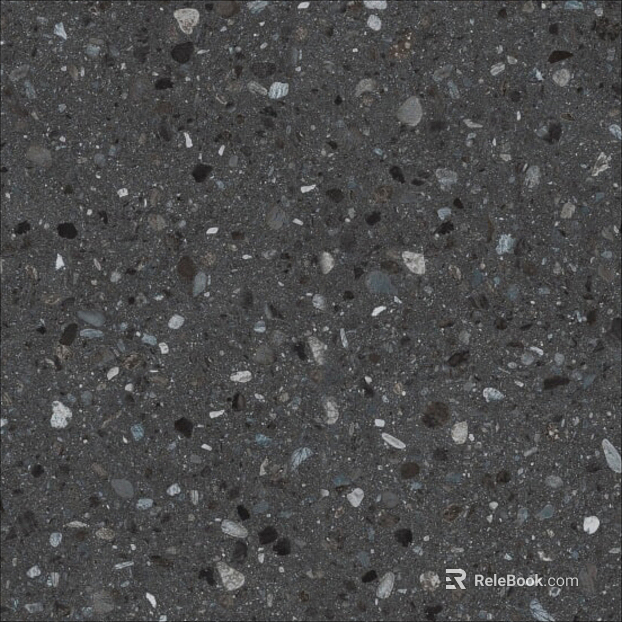 terrazzo black quartz brick texture
