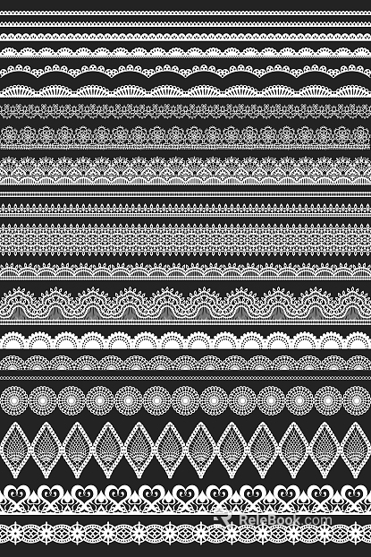 High-precision lace pattern texture