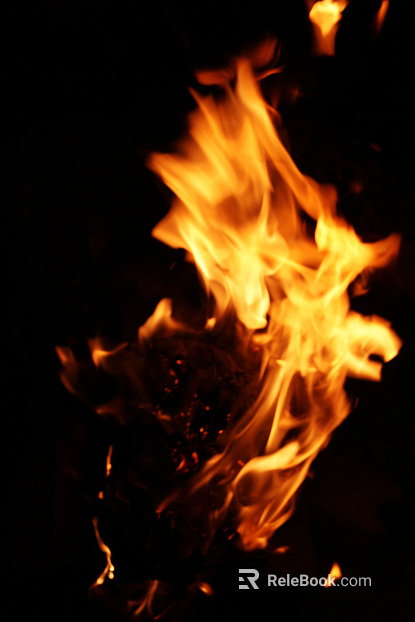 Modern spark flame bonfire texture