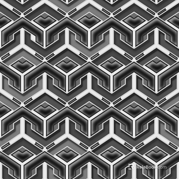 Black and white geometric pattern decorative wallpaper texture