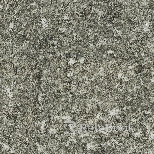 A coarse, gray stone texture with prominent, irregular cracks and crevices, resembling weathered rock surfaces, offering a rustic and natural aesthetic.