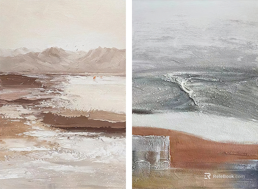 three-dimensional physical painting texture