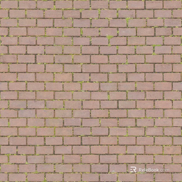 Brick pavement texture