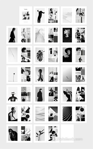 black and white painting texture