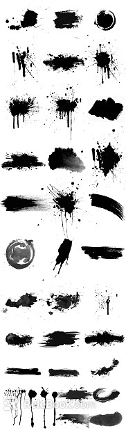 Ink and wash texture