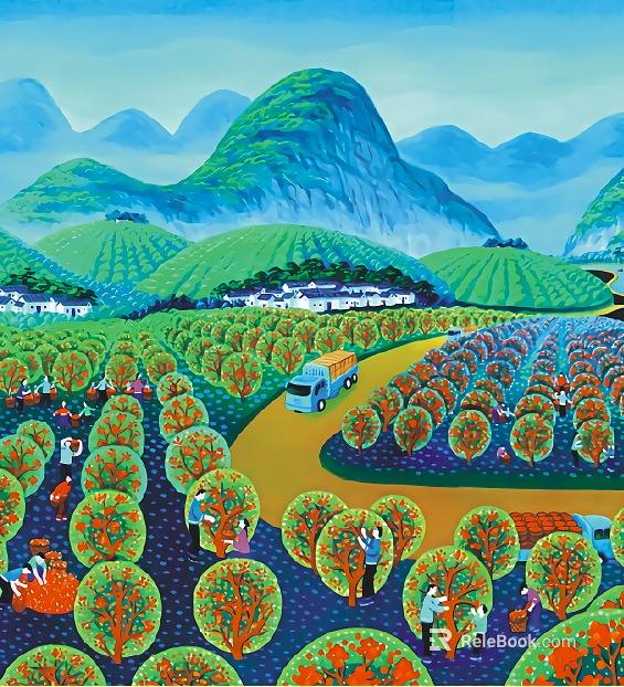 cartoon painting texture