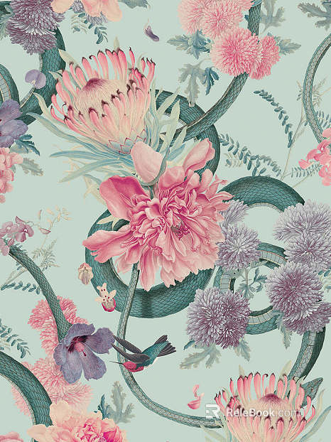 animal and plant pattern texture